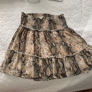 snakeskin skirt